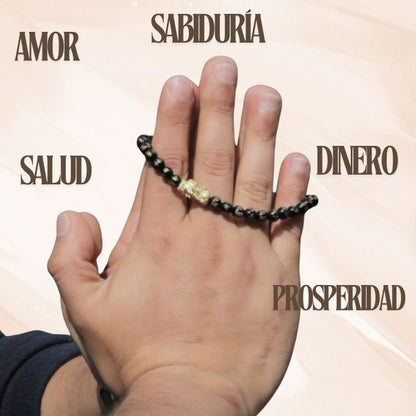 💰Atrae La protección y la Abundancia  || Pulsera Feng Shui Pi Xiu🐉  - Buena Fortuna 🍀 || Obsidiana negra ⚫ +Oración de Activación 🙏