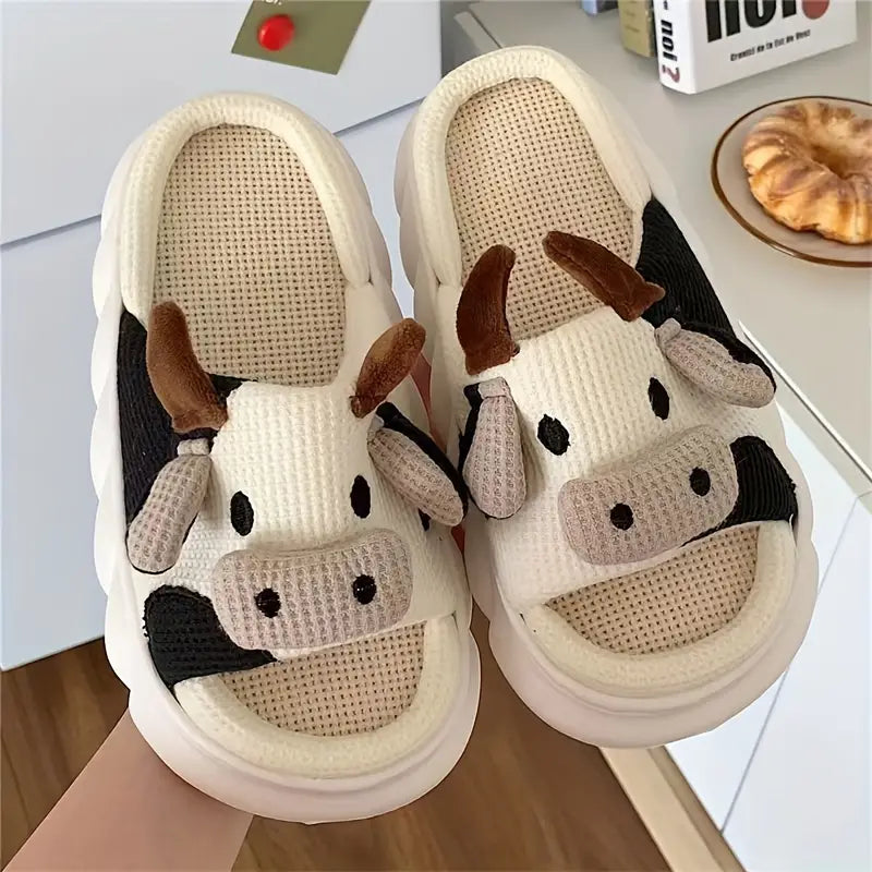 🐮 Comodidad en Cada Paso || 🐄 Pantuflas de Vaca 🐾 || Diseño Adorable 🥰 + REGALO 🎁