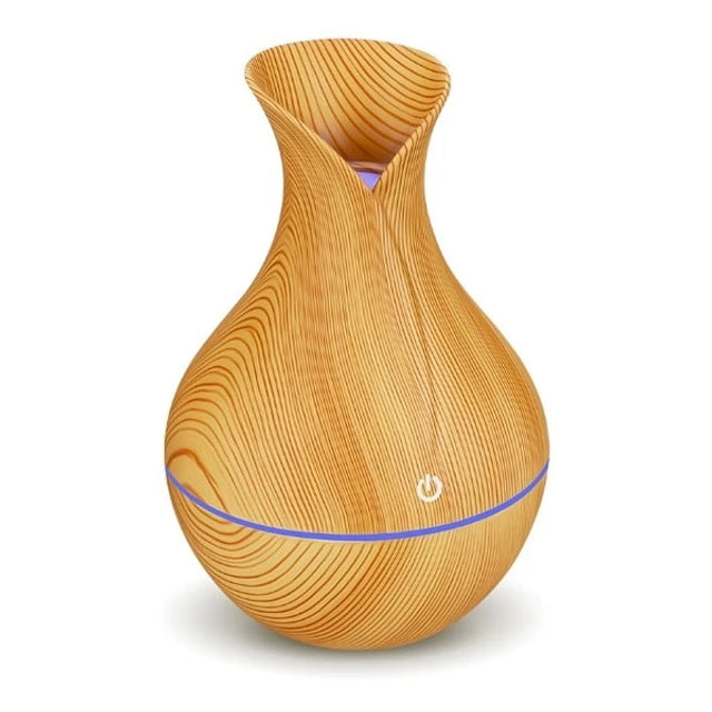 🌿 Relaja con Aroma || 🕯️ Humidificador de Madera Tipo Vela || 🌈 LED Multicolor Cambiante + ¡REGALO ESPECIAL 🎁!