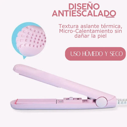 🔥OFERTA +40% DE DESCUENTO || Mini Plancha de Cerámica para Cabello || + RUTINA DE PEINADO 🎁