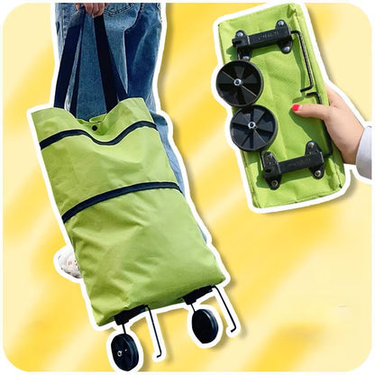 🛒 Todo En Uno || Carrito Plegable de Compras || Compacto & Resistente 🔥 + REGALO 🎁