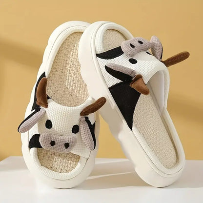 🐮 Comodidad en Cada Paso || 🐄 Pantuflas de Vaca 🐾 || Diseño Adorable 🥰 + REGALO 🎁