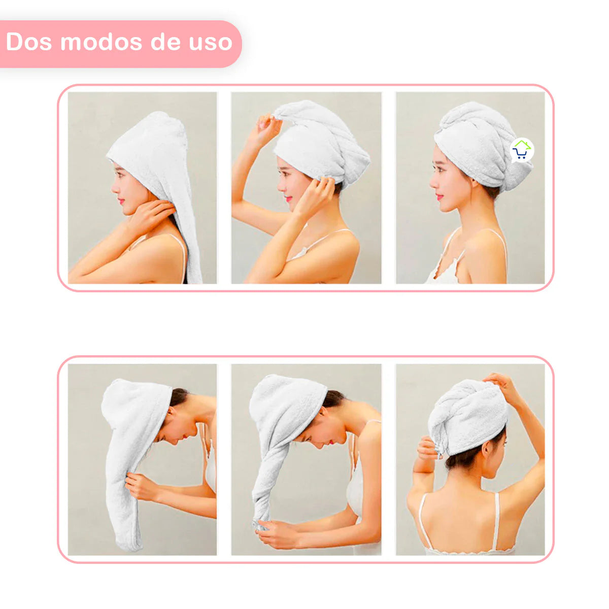 🚿 Cuida tu Cabello || Toalla de Microfibra para Cabello Premium 👩‍🦱 || Secado Rápido sin Frizz ✨ + REGALO 🎁