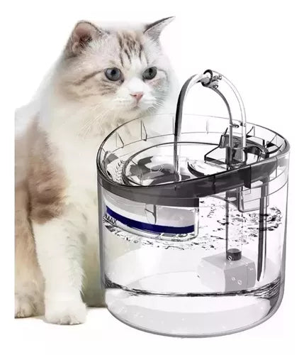 💦 Agua fresca siempre || 🐾 Fuente automática para mascotas || 🔇 Silenciosa y transparente + REGALO 🎁