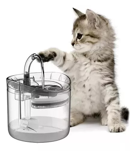 💦 Agua fresca siempre || 🐾 Fuente automática para mascotas || 🔇 Silenciosa y transparente + REGALO 🎁